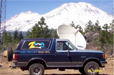 View from the KZRO-FM Transmission Tower at Broadcast Ridge, Mount Shasta