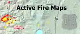 Check out fire maps of California..